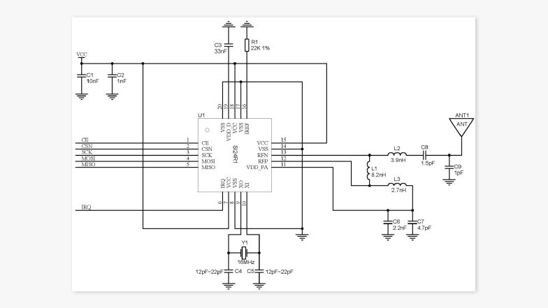 2.4GHz data communication chip SI24R1(图3)