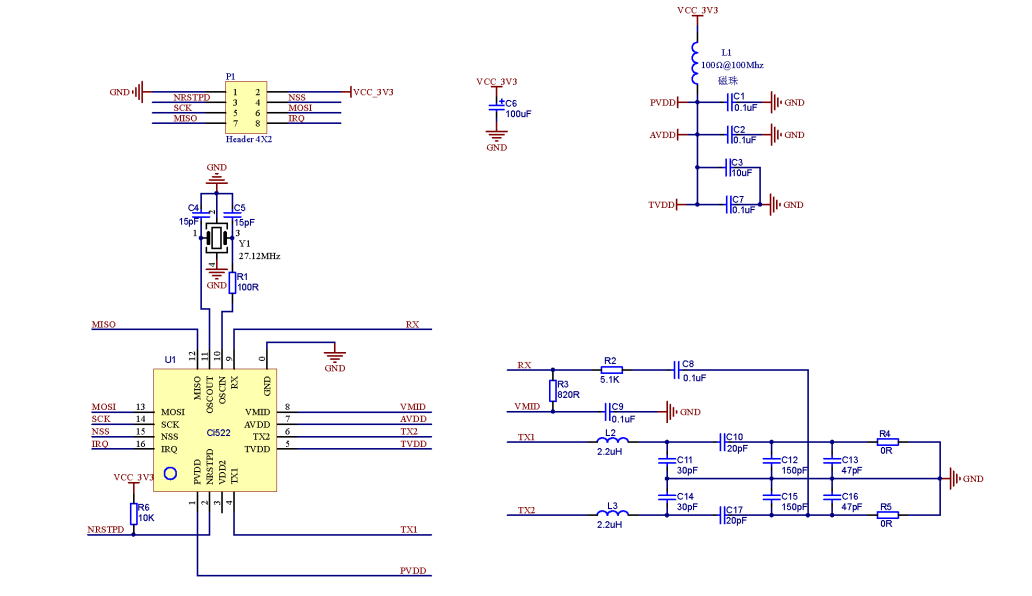 CI523 13.56MHz Card reader chip(图3)